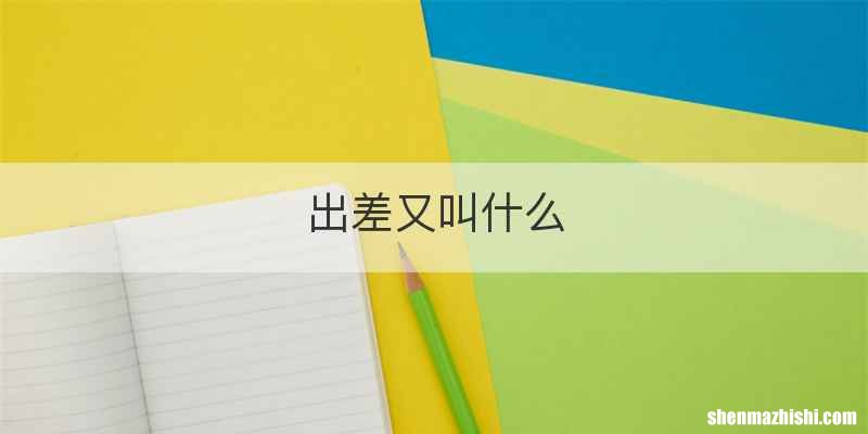 出差又叫什么