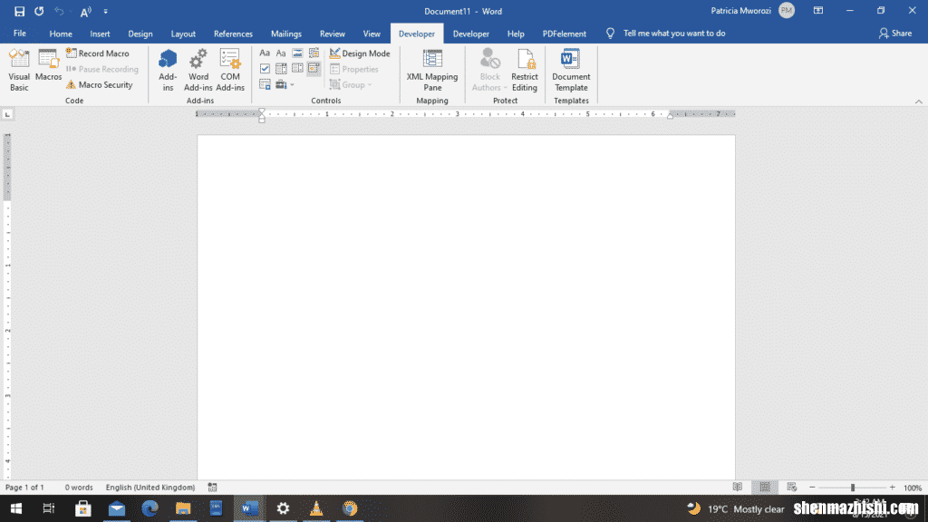 如何在Microsoft Word中创建可填写的表单