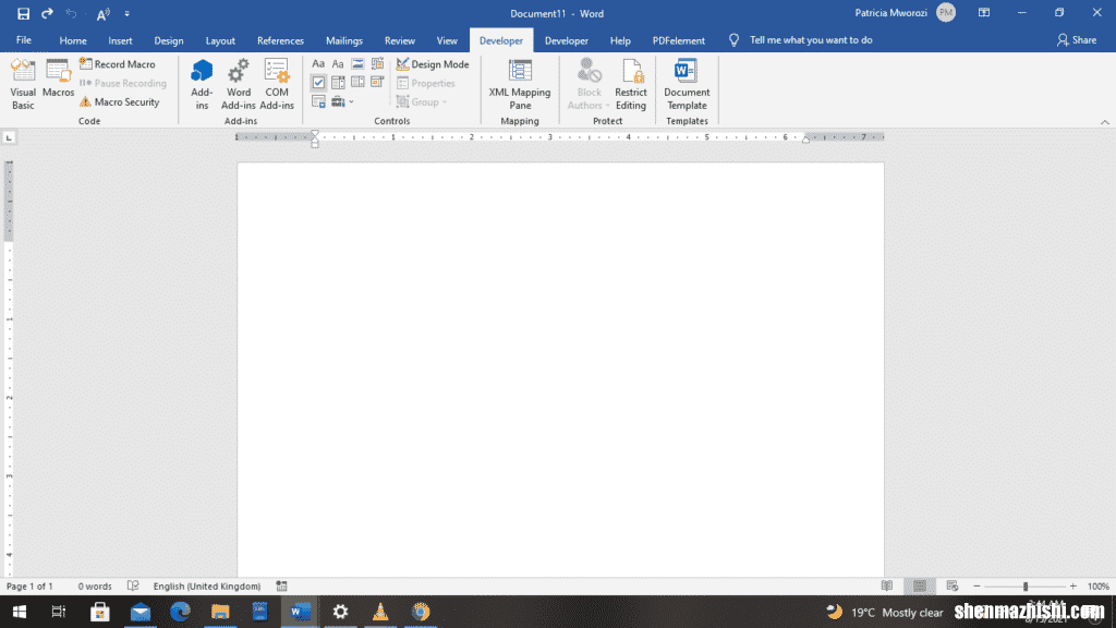 如何在Microsoft Word中创建可填写的表单