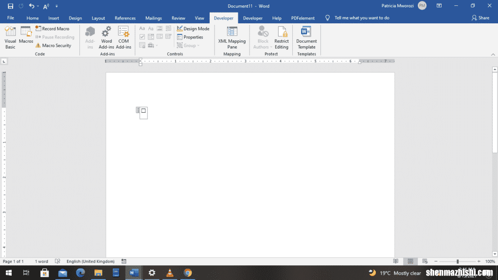 如何在Microsoft Word中创建可填写的表单