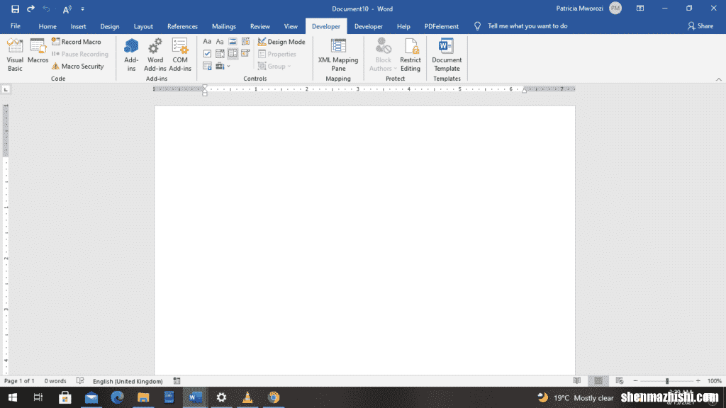 如何在Microsoft Word中创建可填写的表单