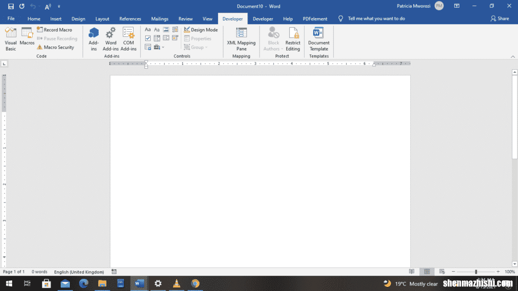 如何在Microsoft Word中创建可填写的表单