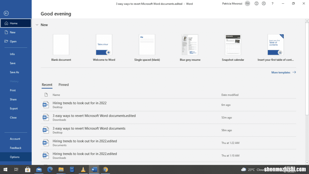 恢复Microsoft Word文档的4种简单方法