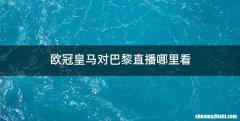 欧冠皇马对巴黎直播哪里看
