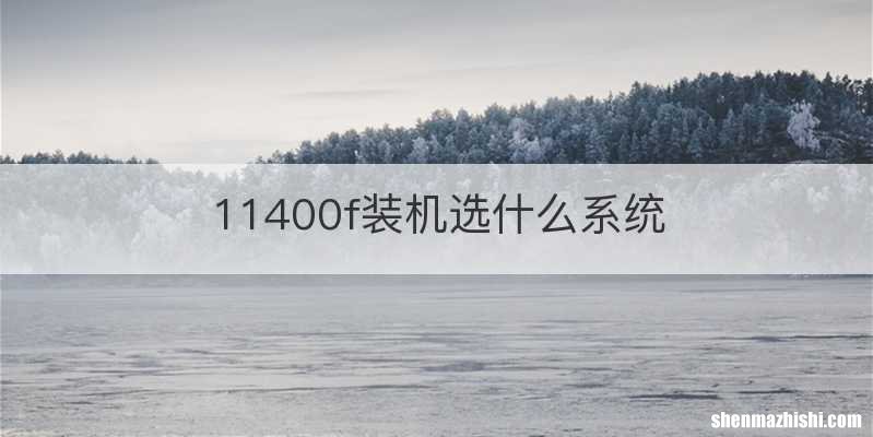 11400f装机选什么系统