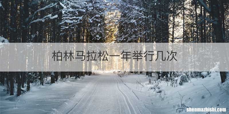 柏林马拉松一年举行几次