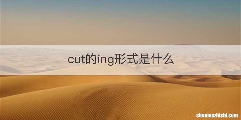 cut的ing形式是什么