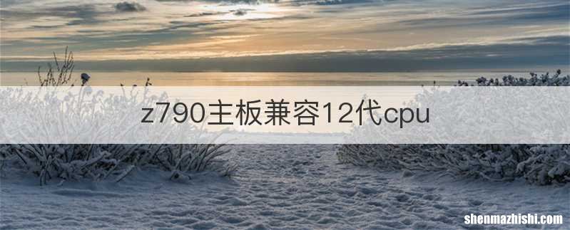 z790主板兼容12代cpu