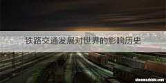 铁路交通发展对世界的影响历史