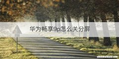 华为畅享9p怎么关分屏