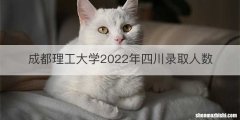 成都理工大学2022年四川录取人数