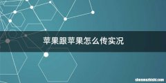 苹果跟苹果怎么传实况