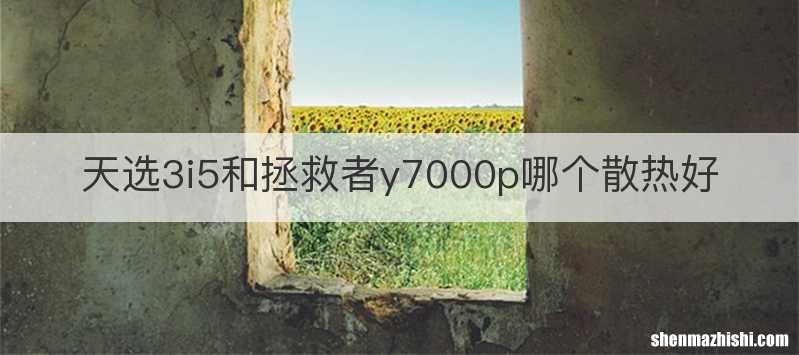 天选3i5和拯救者y7000p哪个散热好