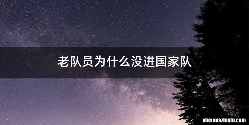 老队员为什么没进国家队