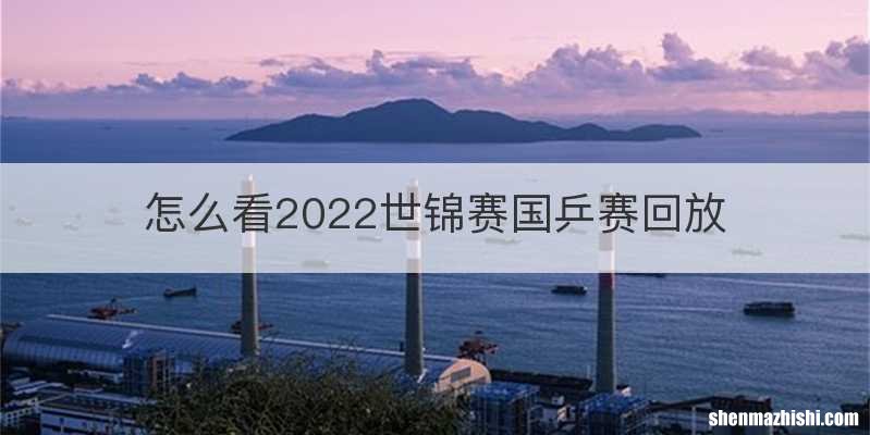 怎么看2022世锦赛国乒赛回放