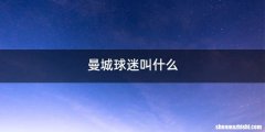 曼城球迷叫什么