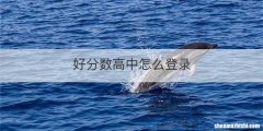 好分数高中怎么登录