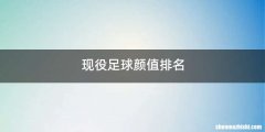现役足球颜值排名
