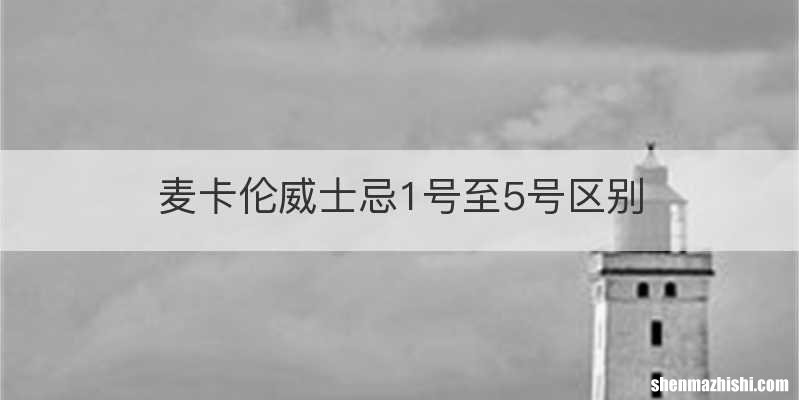 麦卡伦威士忌1号至5号区别