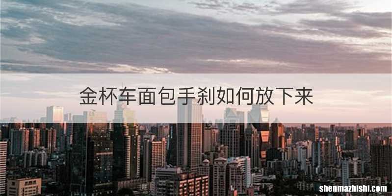 金杯车面包手刹如何放下来