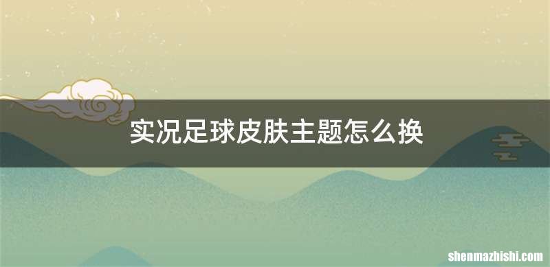 实况足球皮肤主题怎么换