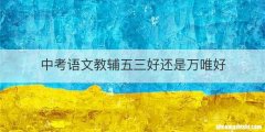 中考语文教辅五三好还是万唯好
