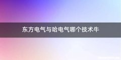 东方电气与哈电气哪个技术牛