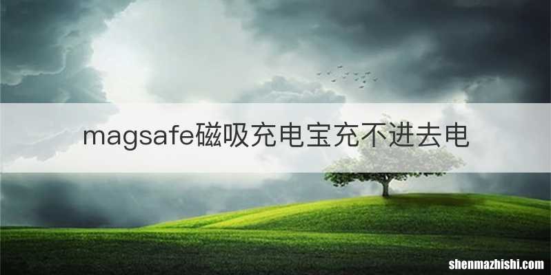 magsafe磁吸充电宝充不进去电