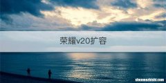 荣耀v20扩容