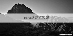 nova8能扩容吗