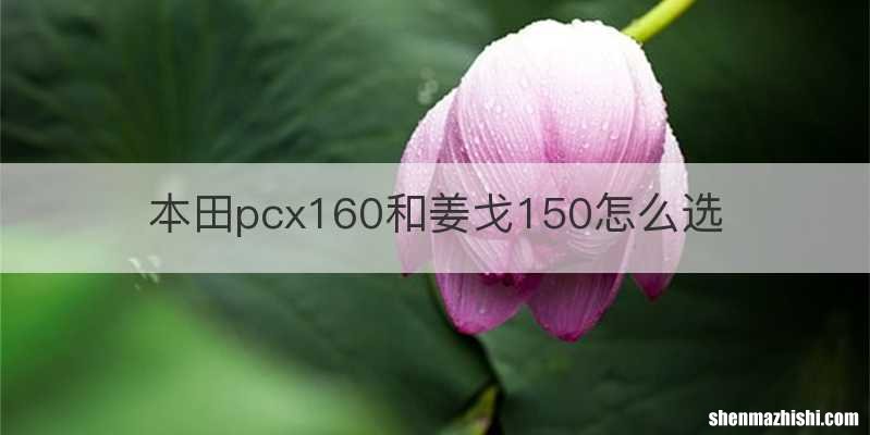 本田pcx160和姜戈150怎么选