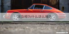 埃及橙为什么这么难吃