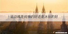 运动裤是纯棉的好还是冰丝的好