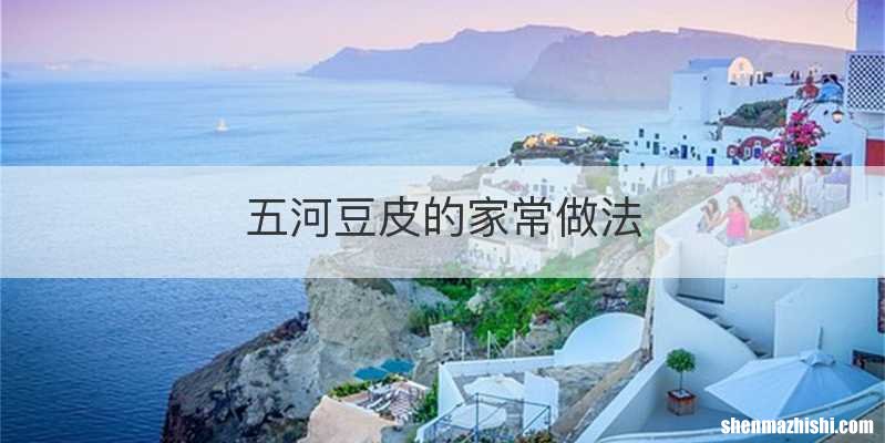 五河豆皮的家常做法