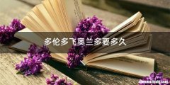 多伦多飞奥兰多要多久