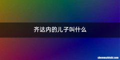 齐达内的儿子叫什么