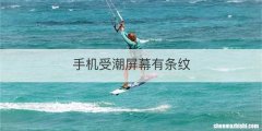 手机受潮屏幕有条纹