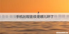 手机出现竖纹是哪儿坏了