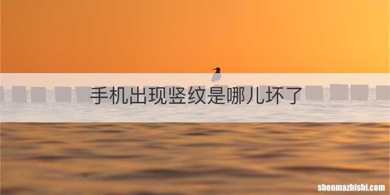 手机出现竖纹是哪儿坏了