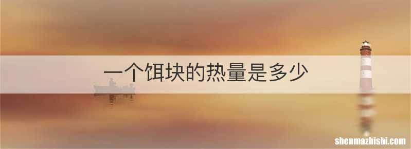 一个饵块的热量是多少