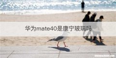 华为mate40是康宁玻璃吗
