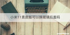 小米11素皮版可以换玻璃后盖吗
