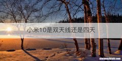 小米10是双天线还是四天