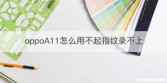 oppoA11怎么用不起指纹录不上