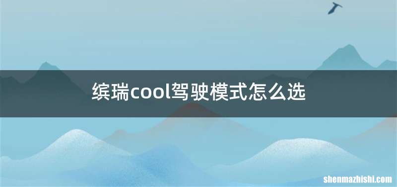 缤瑞cool驾驶模式怎么选