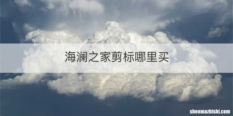 海澜之家剪标哪里买