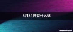 5月31日有什么球