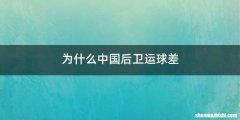 为什么中国后卫运球差