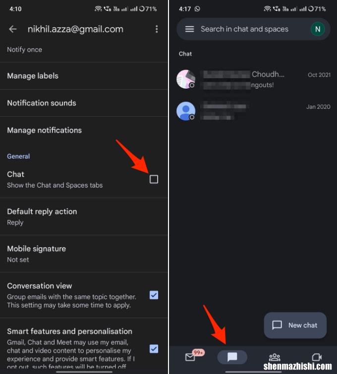 如何修复Gmail中不显示Google聊天的问题？