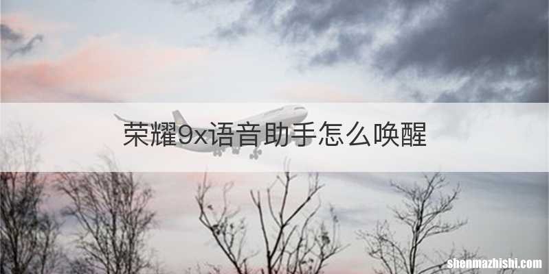 荣耀9x语音助手怎么唤醒